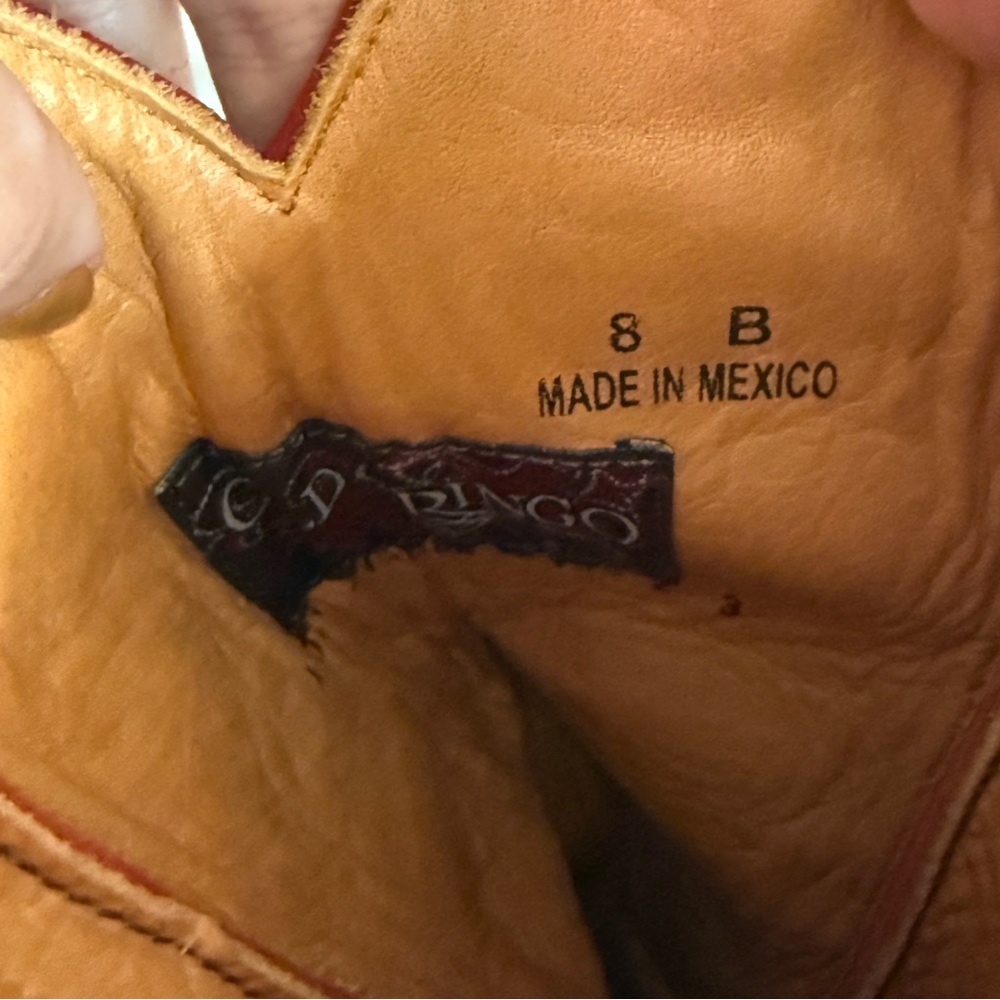 Old Gringo red suede embroidered cowgirl boots - Picture 6 of 7